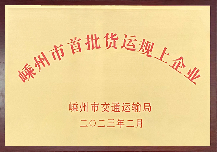 嵊州市首批貨運規上企業